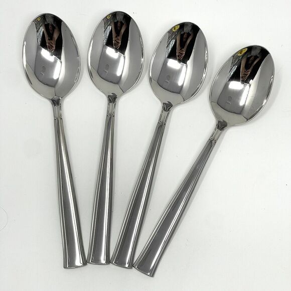 Oneida All American Stainless Forever Place Dinner Soup Spoon 6 7/8” Set Of 4 - Picture 1 of 7